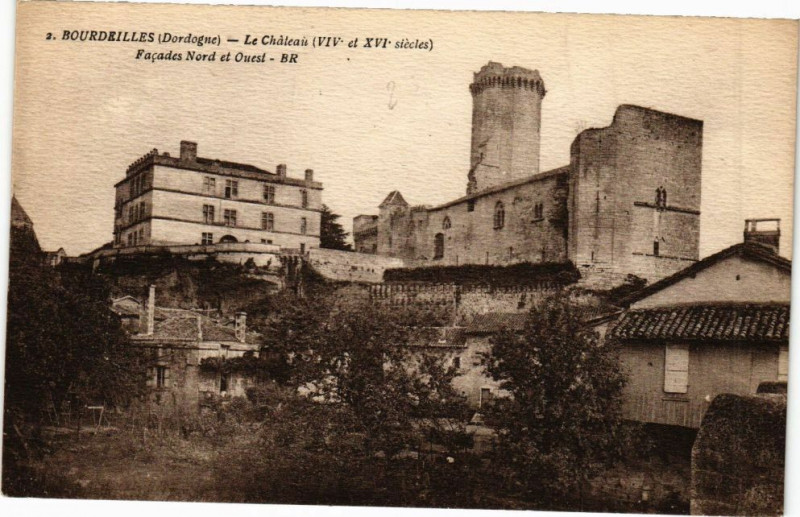 Carte postale ancienne Bourdeilles-Le Chateau à Bourdeilles