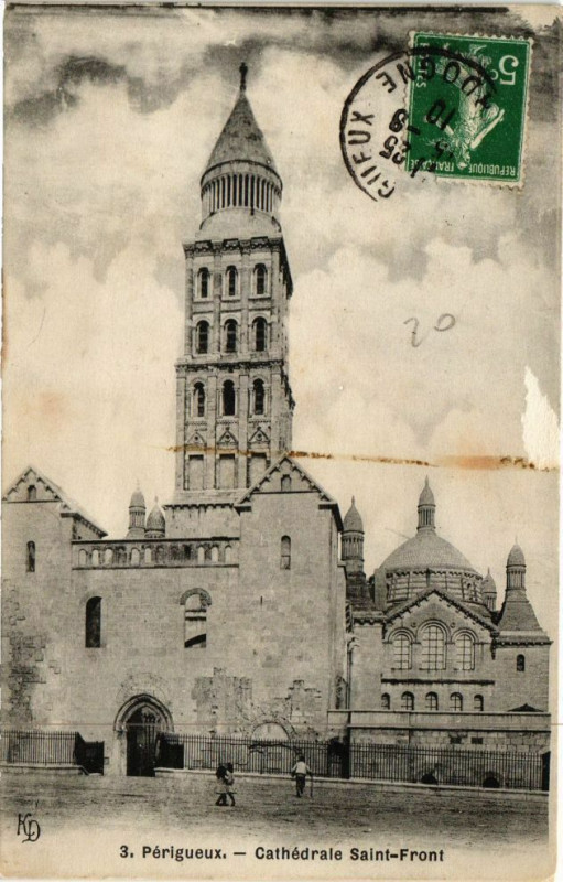 Carte postale ancienne Perigueux-Cathédrale Sainte-Front à Périgueux