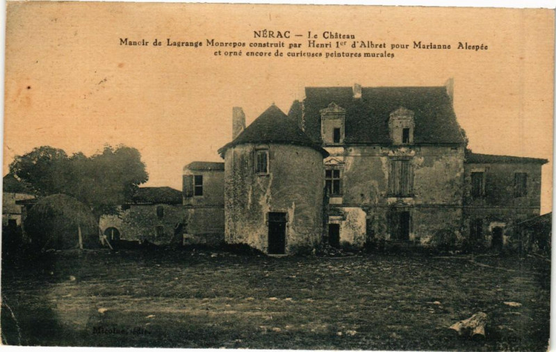 Carte postale ancienne Nérac-Le Chateau