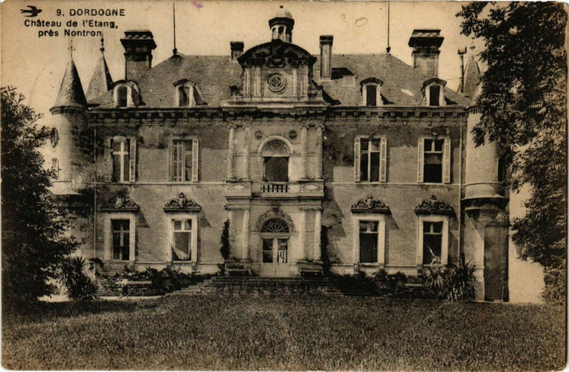 Carte postale ancienne Dordogne - Chateau de l'Etang