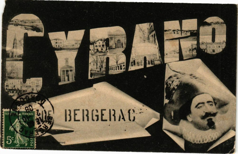 Carte postale ancienne Cyrano Bergerac à Bergerac
