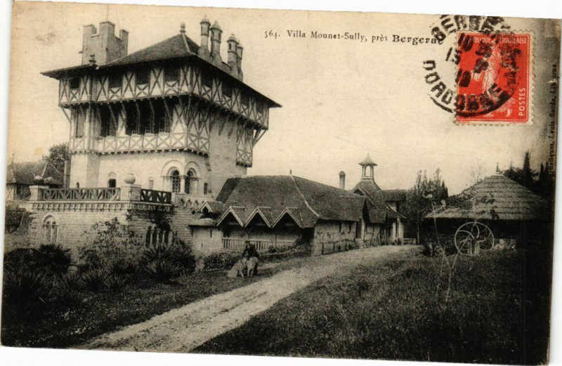 Carte postale ancienne Bergerac-Villa Mounet Sully à Bergerac
