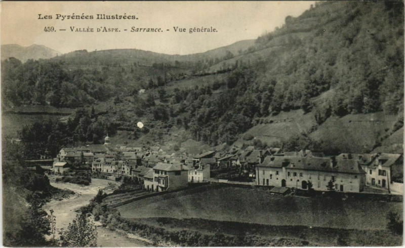 Carte postale ancienne Sarrance Vue Generale à Sarrance