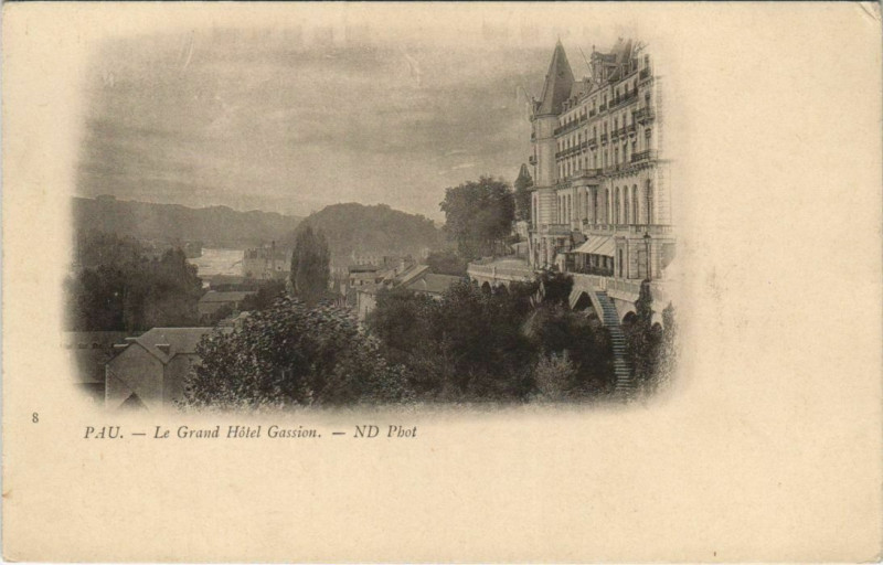 Carte postale ancienne Pau Le Grand Hotel-Gassion à Pau