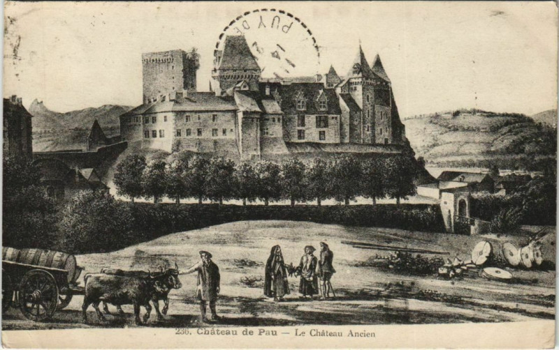 Carte postale ancienne Chateau de Pau Le Chateau Ancien à Pau