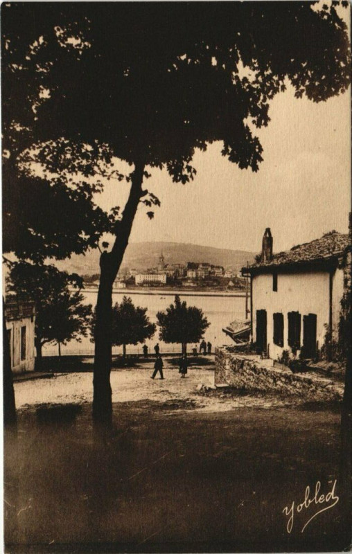 Carte postale ancienne Bendaye - Le Village espagnol de Fontarable