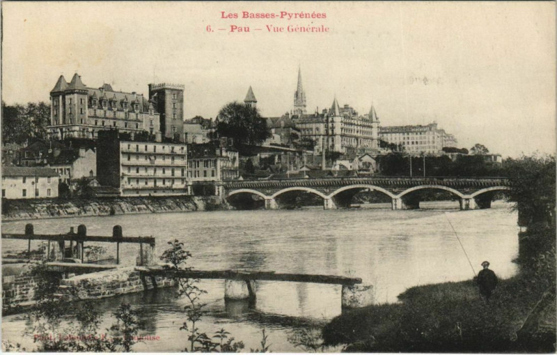 Carte postale ancienne Pau - Vue générale à Pau