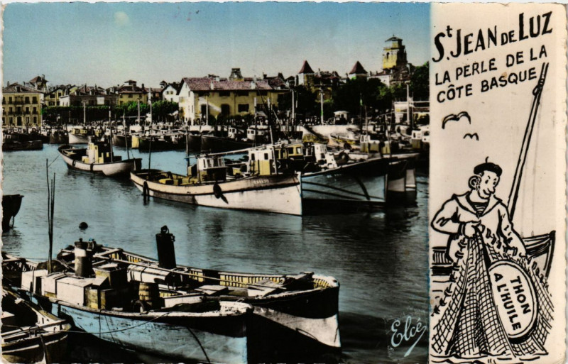 Carte postale ancienne Saint-Jean-de-Luz - La Perle de la Cote Basque - Thon a l'Huile à Saint-Jean-de-Luz