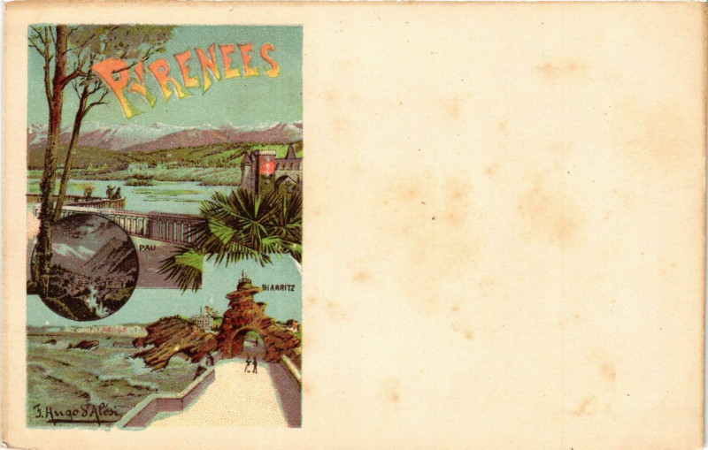 Carte postale ancienne Pyrenées