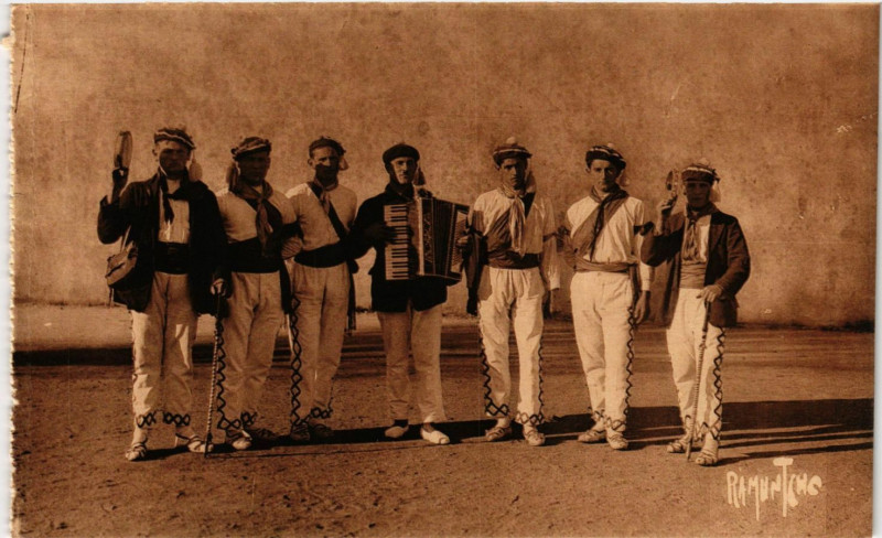 Carte postale ancienne Musiques Basques