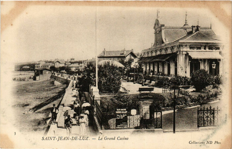 Carte postale ancienne Saint-Jean-de-Luz - Le Grand Casino à Saint-Jean-de-Luz