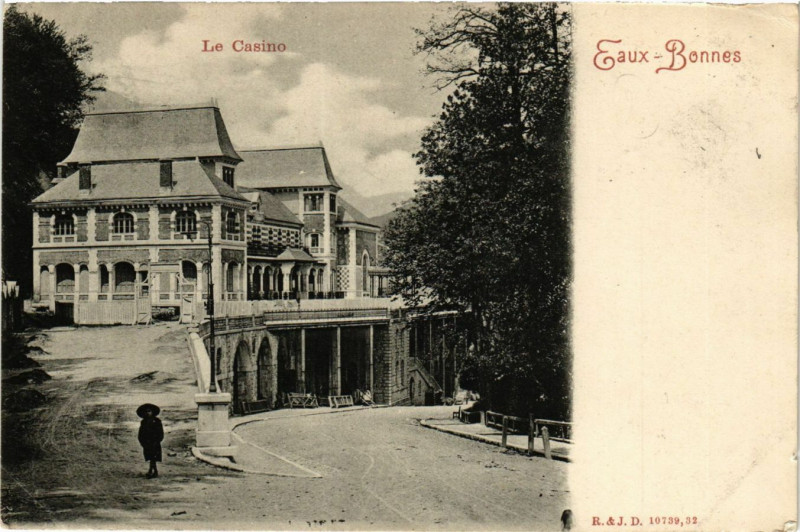 Carte postale ancienne Le Casino - Eaux-Bonnes à Eaux-Bonnes