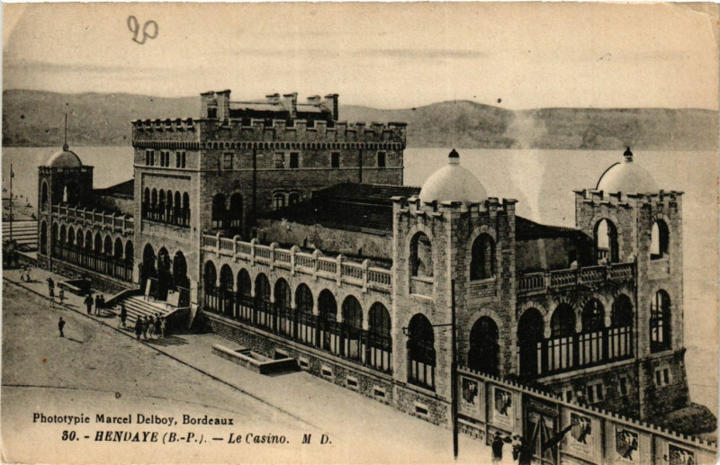 Carte postale ancienne Hendaye - Le Casino à Hendaye