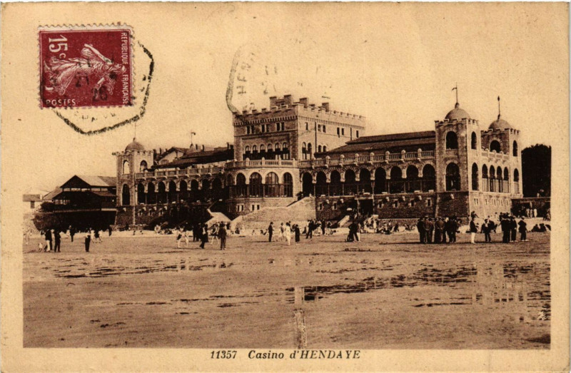 Carte postale ancienne Casino d'Hendaye à Hendaye