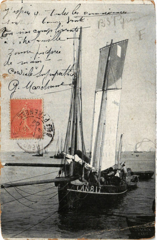 Carte postale ancienne Un bateau