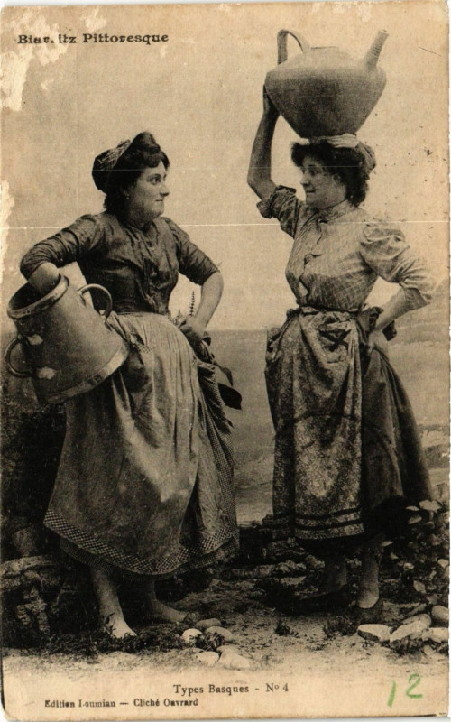 Carte postale ancienne Types Basquez