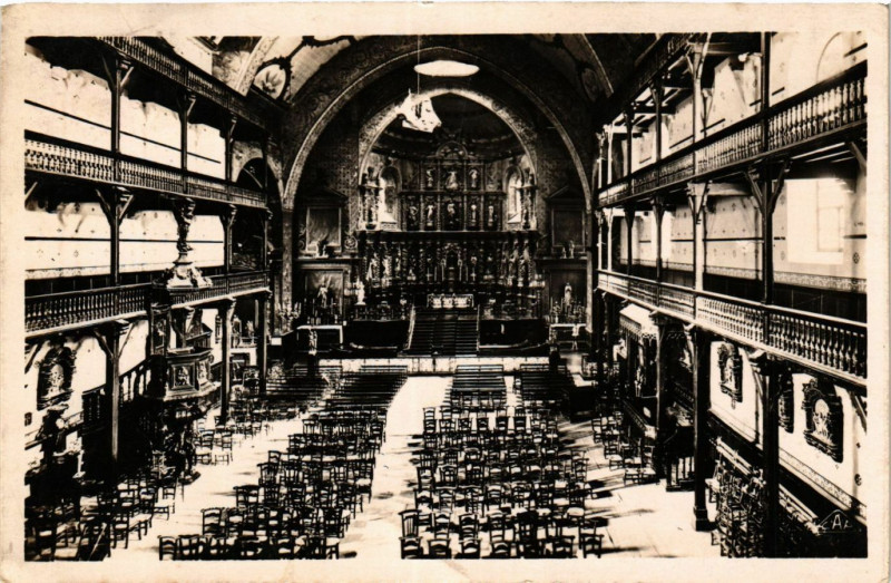 Carte postale ancienne Saint-Jean-de-Luz Eglise paroissiale ou fut celebre le Mariage à Saint-Jean-de-Luz