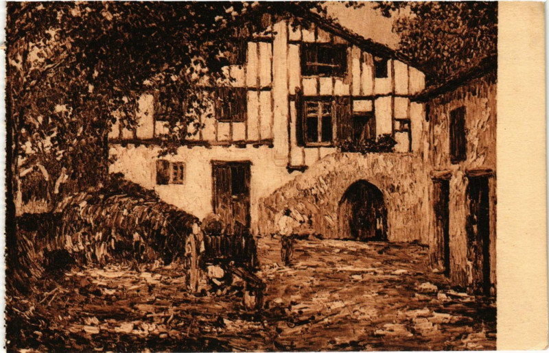 Carte postale ancienne Pays Basque Vieille Ferme a Urrugne à Urrugne