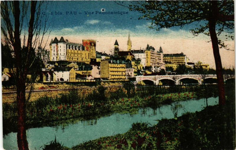 Carte postale ancienne Pau Vue Panoramique à Pau