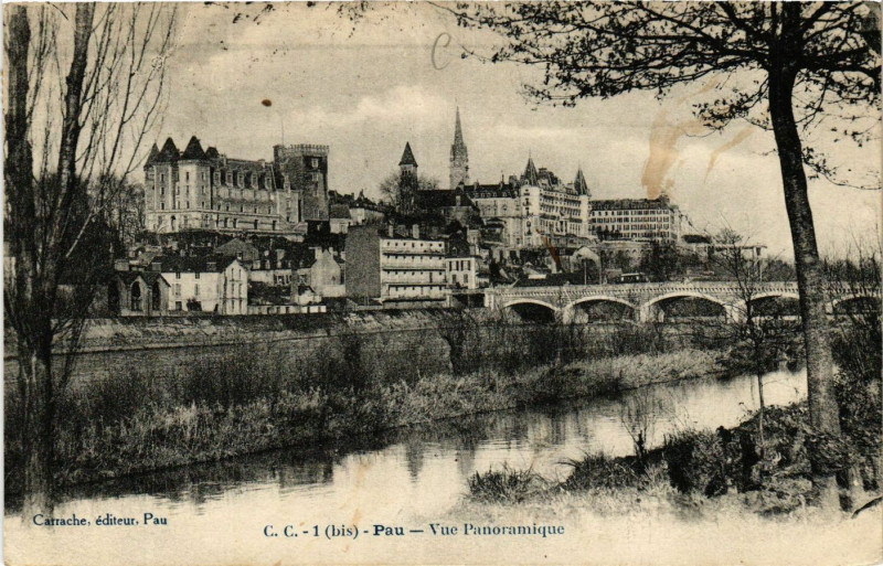 Carte postale ancienne Pau Vue panoramique à Pau
