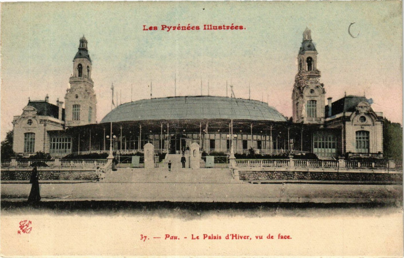 Carte postale ancienne Pau Le Palais d'Hiver à Pau