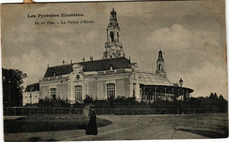 Carte postale ancienne Pau Le Palais d'Hiver à Pau