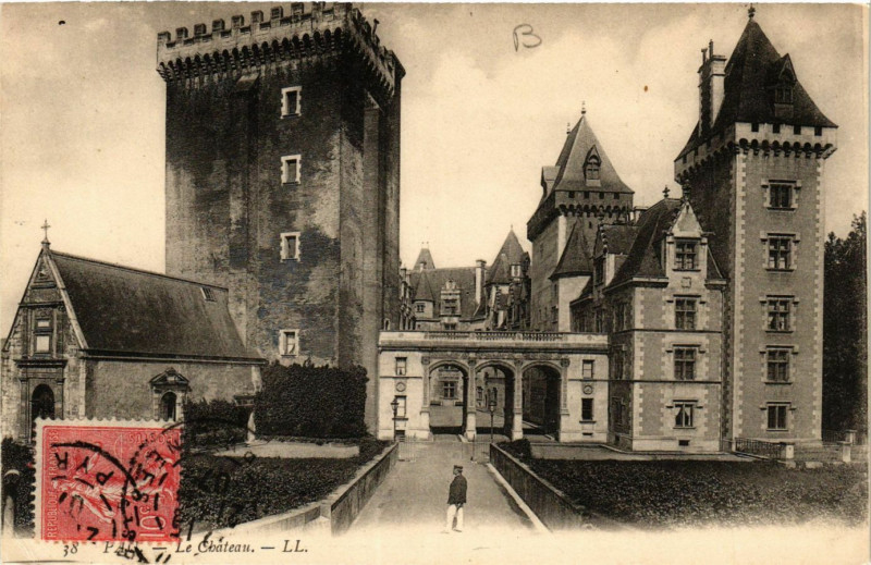 Carte postale ancienne Pau Le Chateau à Pau