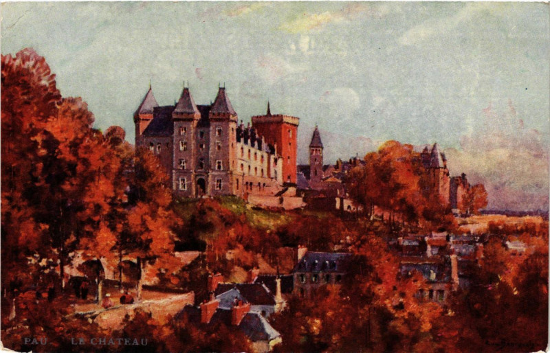 Carte postale ancienne Pau Le Chateau à Pau