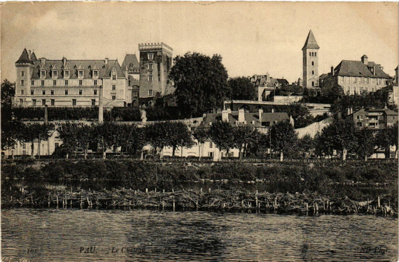 Carte postale ancienne Pau Le Chateau à Pau