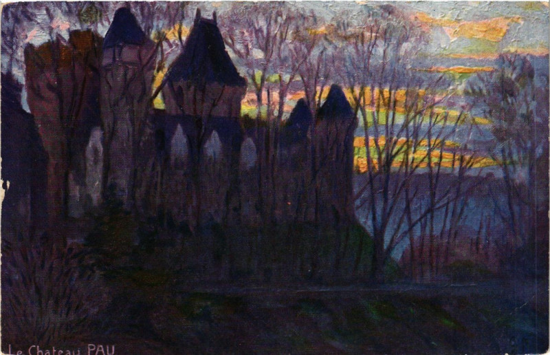 Carte postale ancienne Pau Le Chateau à Pau