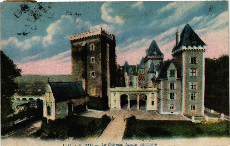 Carte postale ancienne Pau Le Chateau à Pau