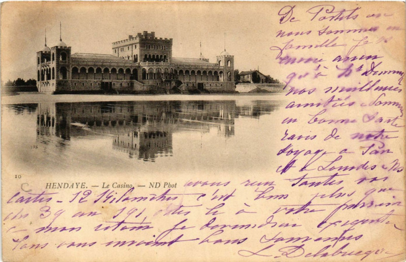 Carte postale ancienne Hendaye Le Casino à Hendaye