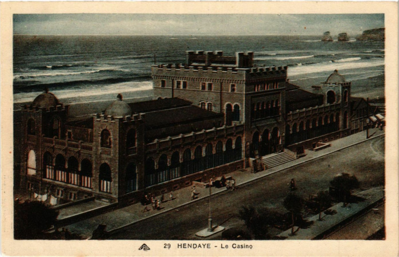 Carte postale ancienne Hendaye Le Casino à Hendaye