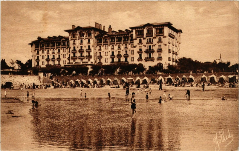 Carte postale ancienne Hendaye Hotel ESKUALduna à Hendaye