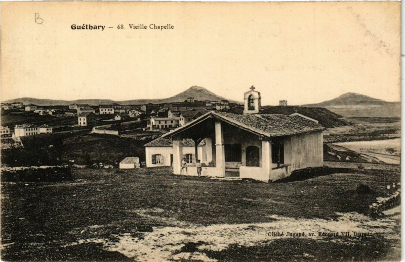 Carte postale ancienne Guethary Vieille Chapelle à Guéthary