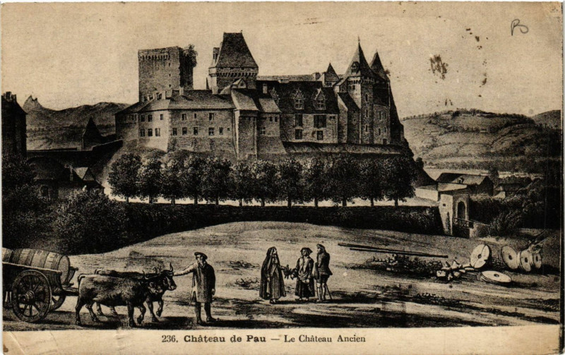 Carte postale ancienne Chateau de Pau - Le Chateau Ancien à Pau