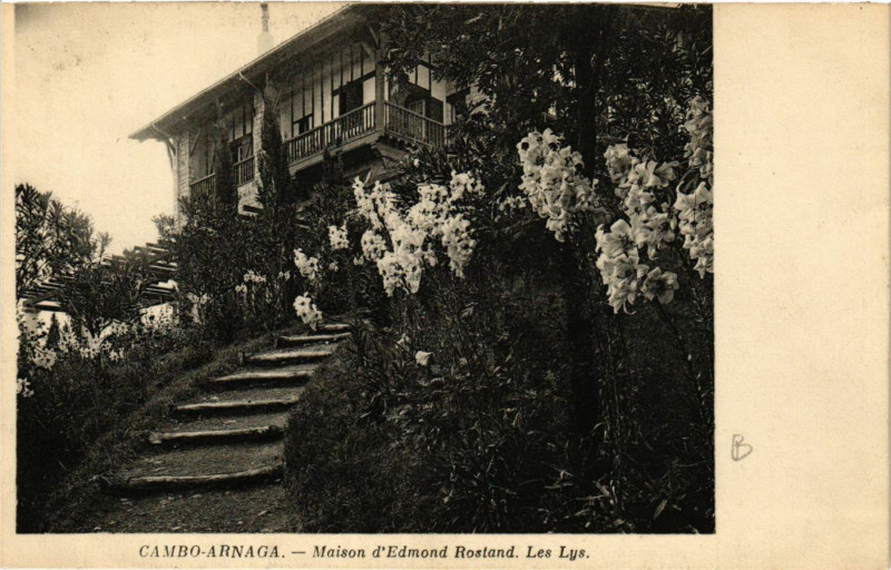 Carte postale ancienne Cambo Arnaga-Maison d'Edmond Rostand