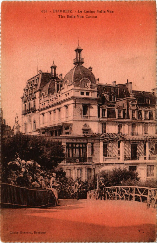 Carte postale ancienne Biarritz Le Casino Belle Vue à Biarritz