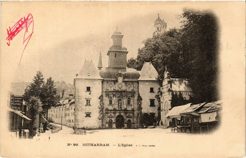 Carte postale ancienne Betharram L'Eglise