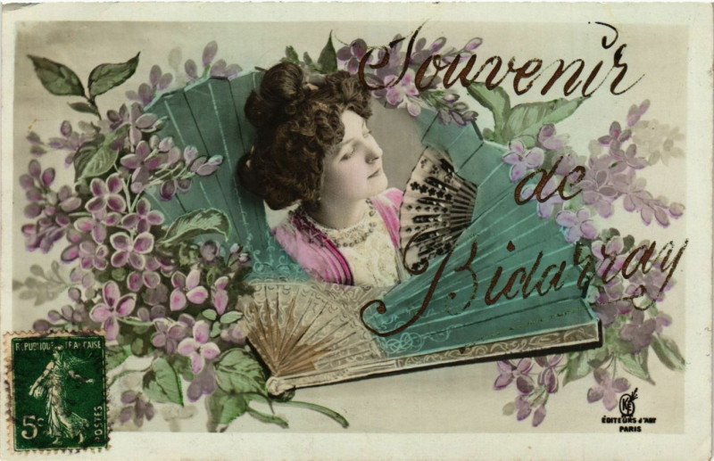 Carte postale ancienne Souvenir de Bidarray à Bidarray