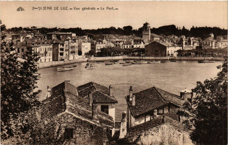 Carte postale ancienne Saint-Jean-de-Luz - Vue générale à Saint-Jean-de-Luz