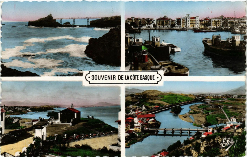 Carte postale ancienne Souvenir de la cote Basque