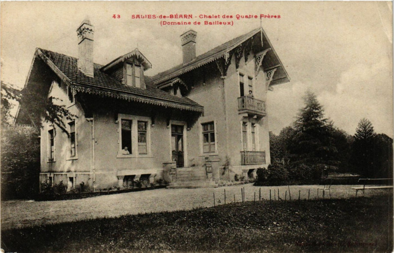 Carte postale ancienne Salies-de-Bearn - Chalet des Quatre Freres à Salies-de-Béarn