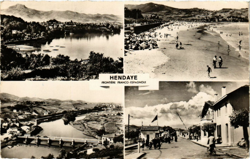 Carte postale ancienne Hendaye - Vue générale à Hendaye