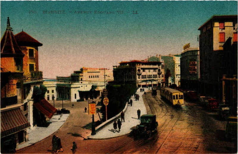 Carte postale ancienne Biarritz - Avenue Edouard à Biarritz