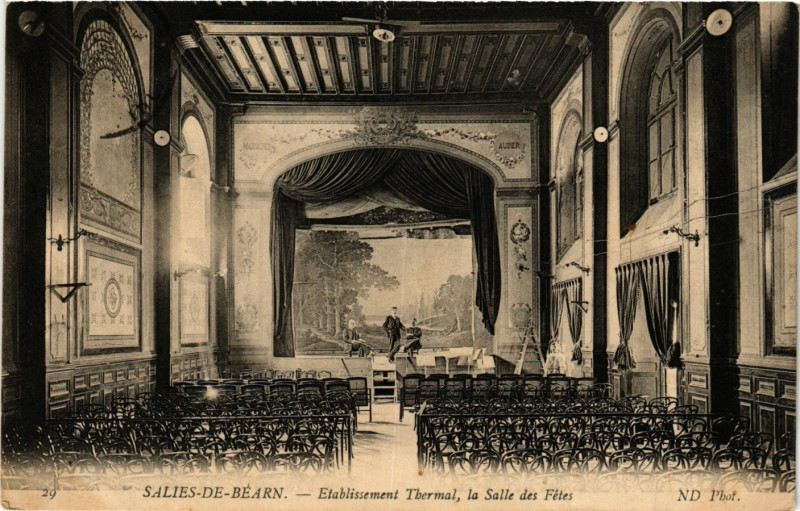 Carte postale ancienne Salies-de-Bearn - Etabl. THERMal à Salies-de-Béarn