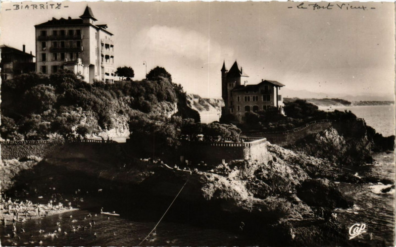 Carte postale ancienne Biarritz - Le Port Vieux à Biarritz