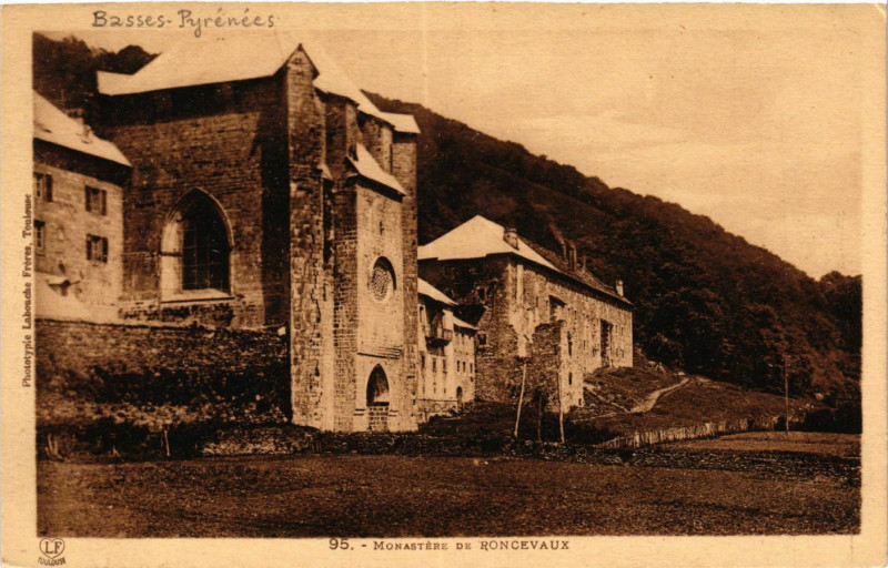 Carte postale ancienne Monastere de Roncevaux