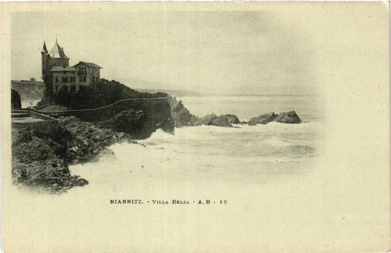 Carte postale ancienne Biarritz Villa Belza à Biarritz
