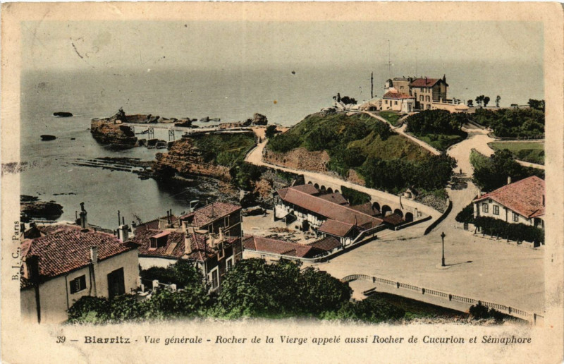 Carte postale ancienne Biarritz Vue générale à Biarritz